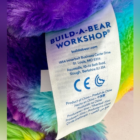Build a Bear Color Craze Lion Plush 17” Inch Rainbow Stuffed Animal Retired BAB - Picture 8 of 9